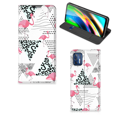 Motorola Moto G9 Plus | Hoesje maken | Flamingo Triangle Motorola Moto G9 Plus | Hoesje maken | Flamingo Triangle