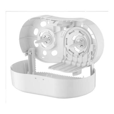PlastiQline PlastiQline 2-rols houder voor kokerloze toiletrollen PQTMCDuo - wit