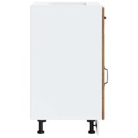 Keuken onderkast Lucca bewerkt hout oud houtkleurig - thumbnail