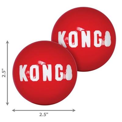 KONG SIGNATURE BALLS MEDIUM 6,5 CM 2 ST - thumbnail