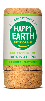 Happy Earth 100% Natural Crystal Deo Unscented Plastic Free