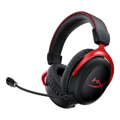 HyperX Cloud II Wireless Headset Draadloos Hoofdband Gamen Zwart, Rood