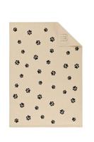 Cawö Cawö Keukendoek We love Dogs 6247 schwarz/beige 50x70 - thumbnail