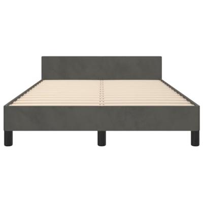 Bedframe zonder matras 120x190 cm fluweel donkergrijs