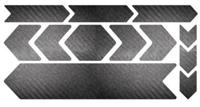 Fiets frame bescherming stickerset carbon look - thumbnail