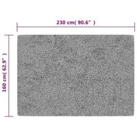 Vloerkleed wasbaar anti-slip 160x230 cm zwart en goudkleurig - thumbnail