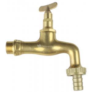 Messing regenton kraan met sleutel Messing regenton kraan met sleutel