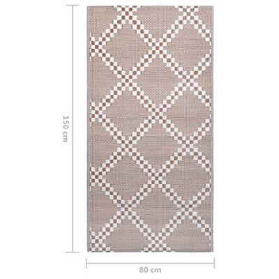 Buitenkleed ARAKIL 80x150 cm PP bruin