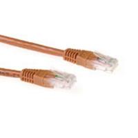 ACT Bruin 5 meter U/UTP CAT6A patchkabels met RJ45 connectoren - thumbnail