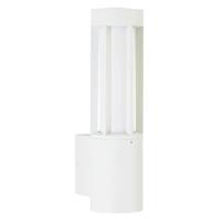 Albert Wandlamp buiten met downlightJail wit - 680223 - thumbnail