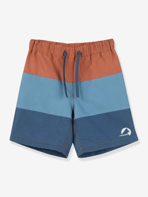 Zwemshort voor jongens met colorblock UIMARI EKO FINKID roest
