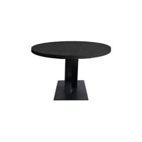 Old Inn - Eettafel Ovaal Almond Eiken Zwart 200x110cm V Poot - thumbnail