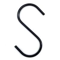 S-draadhaak 100 mm zwart 4mm dik - thumbnail