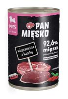 PAN MIĘSKO Varkensvlees met Eend Puppies - natvoer voor honden - 400g - thumbnail