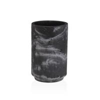 Tandenborstelhouder Versa Zwart Hars 6,9 x 10,2 x 6,9 cm - thumbnail