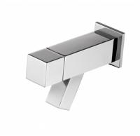 Fonteinkraan Hotbath Dude 1-knop Inbouw Wand 11.4 cm Vierkant Chroom - thumbnail