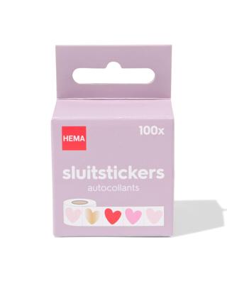 HEMA Sluitstickers hartjes - 100 stuks