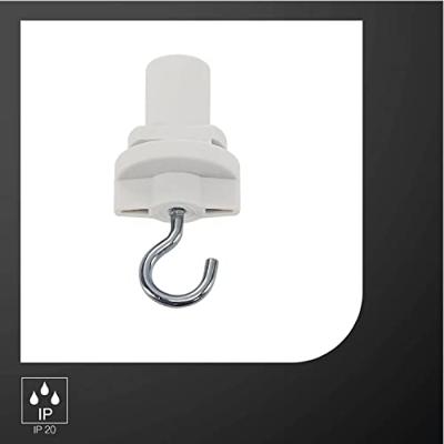SLV 3-Fase adapterS-Track adapter met haak wit - 1001393