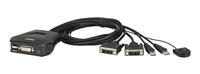 ATEN CS22D-AT KVM-switch 2 poorten DVI USB 1920 x 1200 Pixel - thumbnail