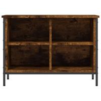 Schoenenkast 69x35x50 cm bewerkt hout gerookt eikenkleurig - thumbnail