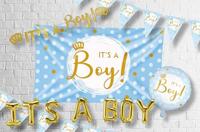 Gevelvlag It&apos;s a Boy! Blauw (150x90cm) - thumbnail