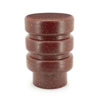 By-Boo Ronde Bijzettafel 'Spatter' 30cm, kleur Burgundy - thumbnail