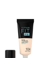 Maybelline - Fit Me Matte + Poreless Foundation - 104 Soft Ivory - thumbnail