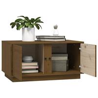 Salontafel 80x50x40 cm massief grenenhout honingbruin - thumbnail