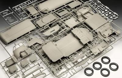 Revell modelbouwpakket - vw t1 panel van - 75 years vw t1 1:16 - 144dlg.