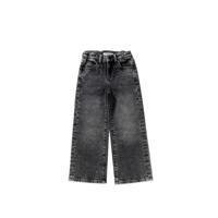 Your wishes winter jeansbroek meisjes - grijs - wide leg fit, glitter, stretch - thumbnail