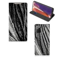 Book Wallet Case Samsung Galaxy Note20 Boomschors Grijs - thumbnail