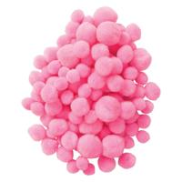 Colorations - pom poms roze, 100st. - thumbnail