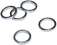 VWP balhoofdtussenring spacer alu 5mm 1" zilver p/5 - thumbnail