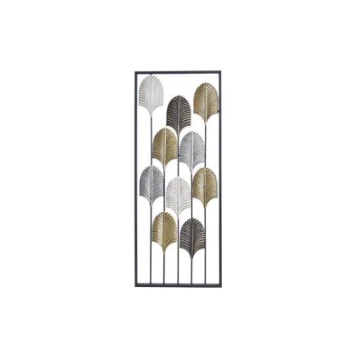 Wanddecoratie DKD Home Decor Zwart Metaal Multicolour Modern Blad van een plant (35 x 2 x 90 cm) Wanddecoratie DKD Home Decor Zwart Metaal Multicolour Modern Blad van een plant (35 x 2 x 90 cm)