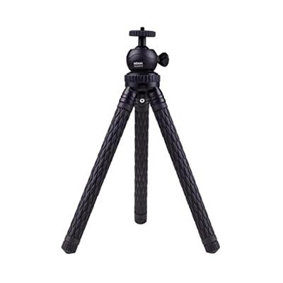 DÖRR Vagabond Ministatief 1/4 inch Werkhoogte: 23-106 cm Zwart Kogelkop