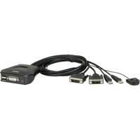 ATEN mini KVM switch 2-port USB CS22D DVI - thumbnail