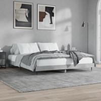 Bedframe bewerkt hout betongrijs 160x200 cm - thumbnail