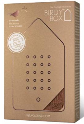 RELAXSOUND - Birdybox - VogelsDark Oak oplaadbaar