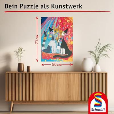 Disney Famille de chats heureuse Puzzel 1000 Stukjes