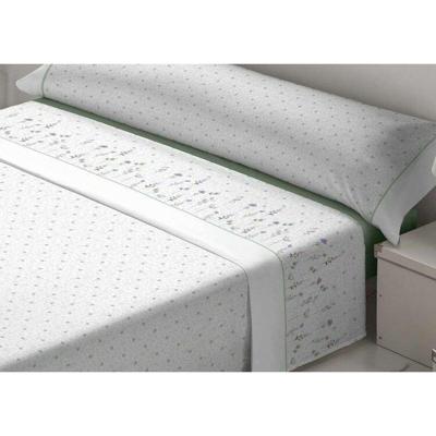 Beddengoedset Tejidos Reina Nicola Wit Groen Bed van 180