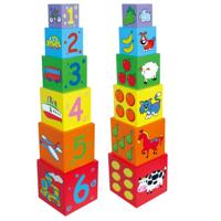 VIGA stapelbakken, afm 48x11x11 cm, 6 onderdelen/ 1 set - thumbnail