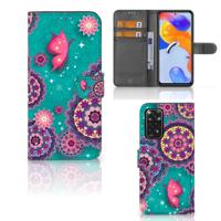 Xiaomi Redmi Note 11 Pro 5G/4G Hoesje Cirkels en Vlinders - thumbnail