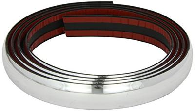 AutoStyle decoratiestrips zelfklevend PVC 32 mm chroom 2,5 meter