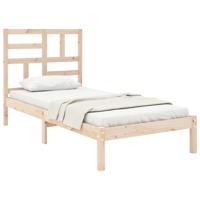 Bedframe massief hout 75x190 cm - thumbnail