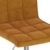 Eetkamerstoelen draaibaar 6 st fluweel bruin - thumbnail