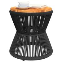 Salontafel met draad 45x44 cm massief acaciahout - thumbnail