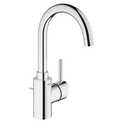 GROHE Concetto wastafelkraan L-size met afvoerplug met hoge draaibare uitloop chroom 32629002