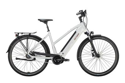VICTORIA elektrische trekkingfiets "tresalo 15" (#1) ebike vict. tresalo 15 28/48 5sp fh trap. silver