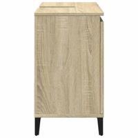 Badkamerkast 65x33x60 cm bewerkt hout sonoma eikenkleurig - thumbnail