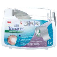 3M Transpore hechtpleister 5m x 25mm 1 Stuks - thumbnail